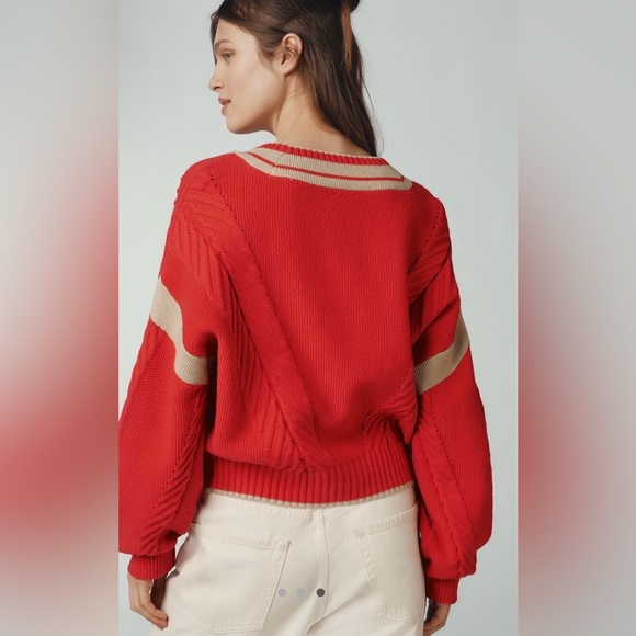 NWT Maeve Anthropologie Cable Sweater - Picture 2 of 4